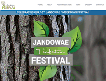 Tablet Screenshot of jandowaetimbertown.org.au